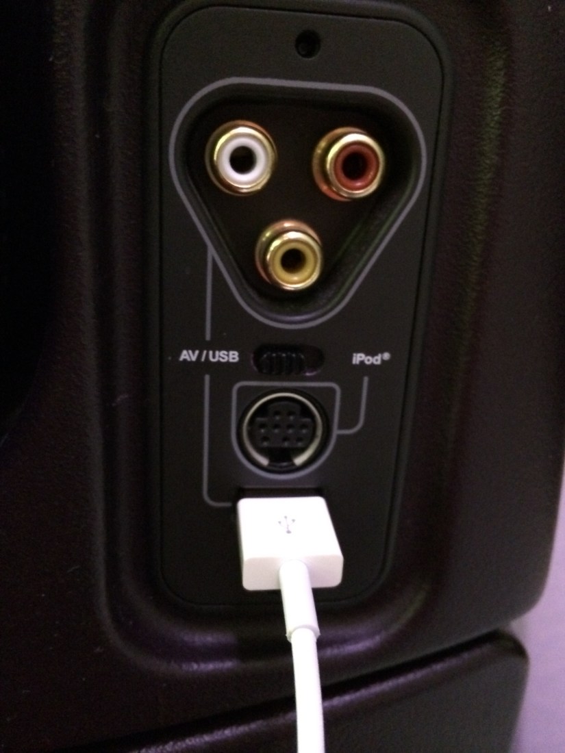 I could plug my phone into the entertainment system and listen my snooze time songs with better quality sound than from the jack from my own headphones.