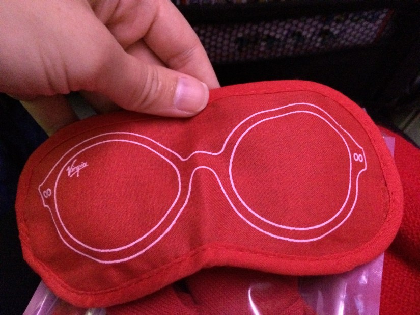 A stylin' eye mask that I'm still using even now that I'm back. Good eye masks are hard to find!