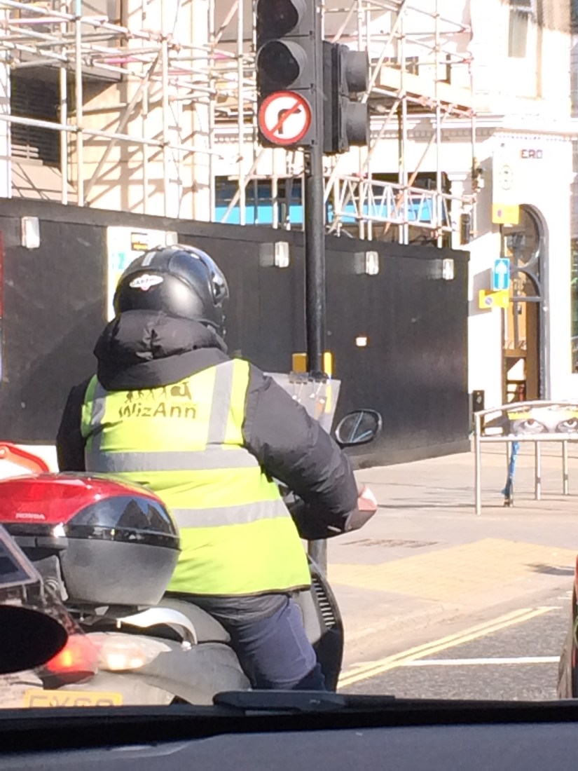 I learned that it takes a lot to get a license to be a taxi driver in London.  This guy is still learning all of the ways to get around town the quickest possible.  He'll then have to eventually take a test!