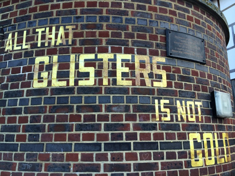 I loved that they put this on the side of the wall.  Very cool.