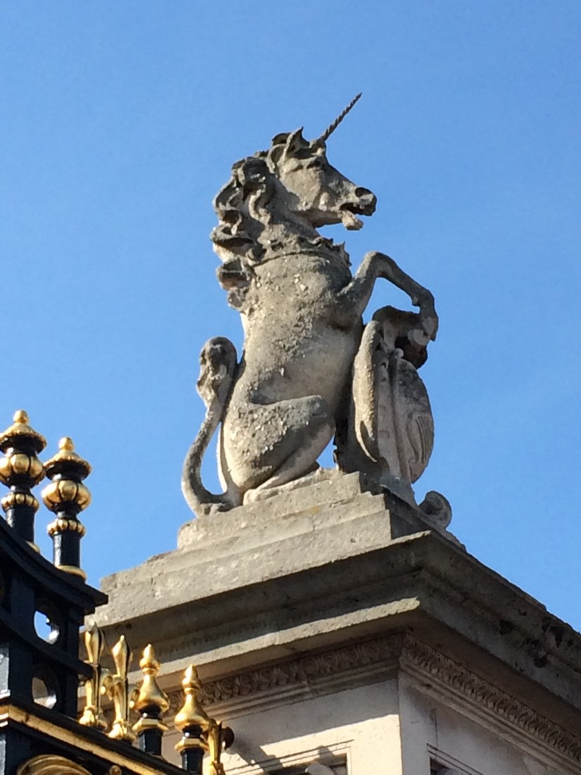 The many unicorns of London.  This one happens to be where the Queen lives.