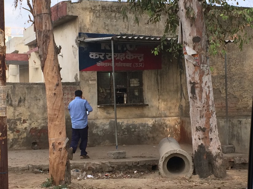 On some of the roads, we'd have to pull over for the driver to go to a building and pay for the toll.