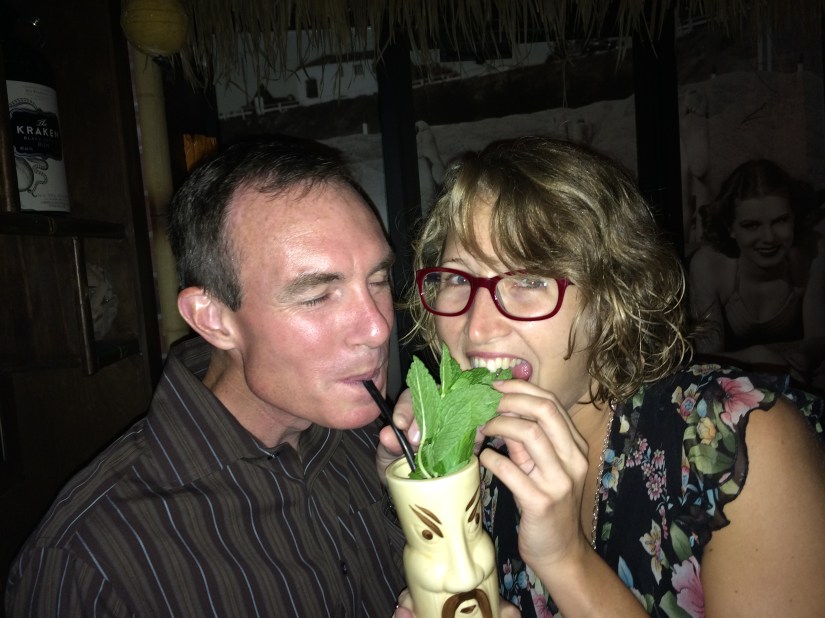 Finally, we ended the night at Aku Aku. Unfortunately, their free drink did not mean their signature cocktails, so my Bestie used the coupon to buy a beer and I split a Fu Man Chu (ginger and rum) with my Partner In Crime.